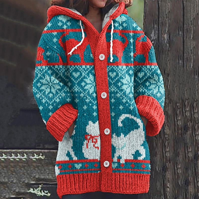Anmutig gestaltete Strickjacke