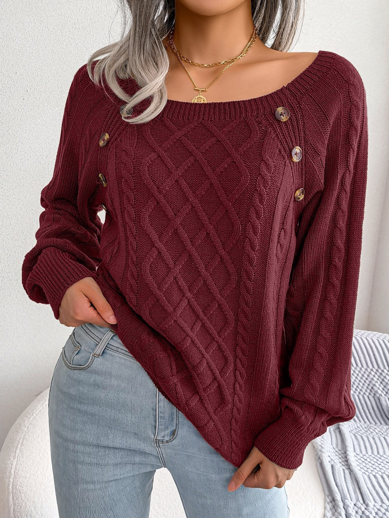 Zeitloser Vintage-Stil Pullover