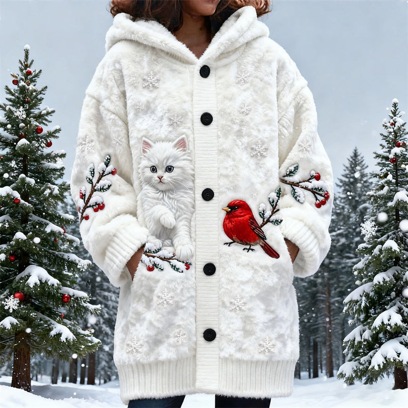 Vintage-inspirierte Strickjacke