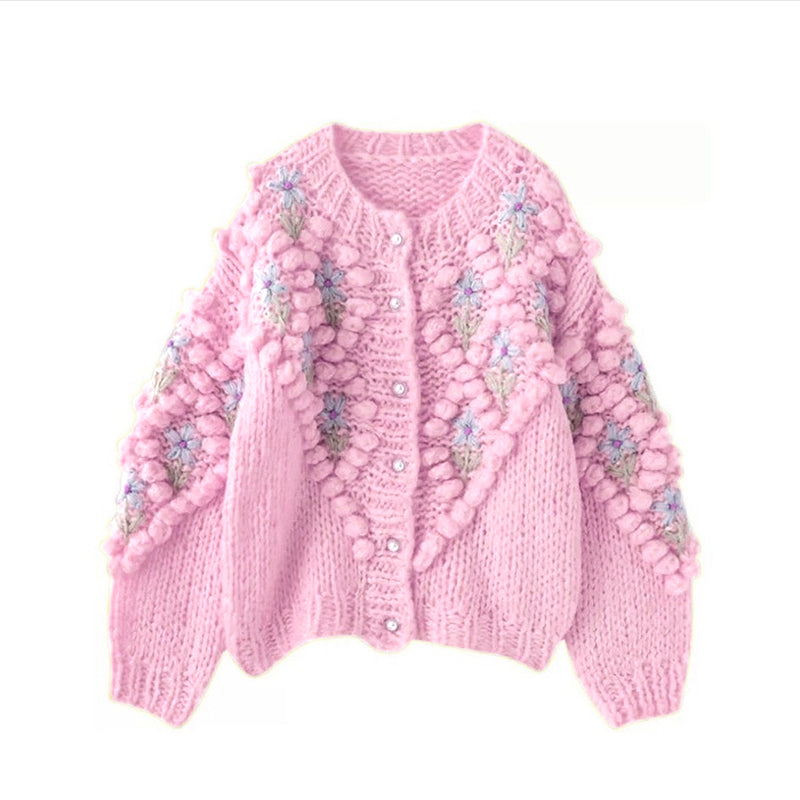 Anmutig gestaltete Strickjacke