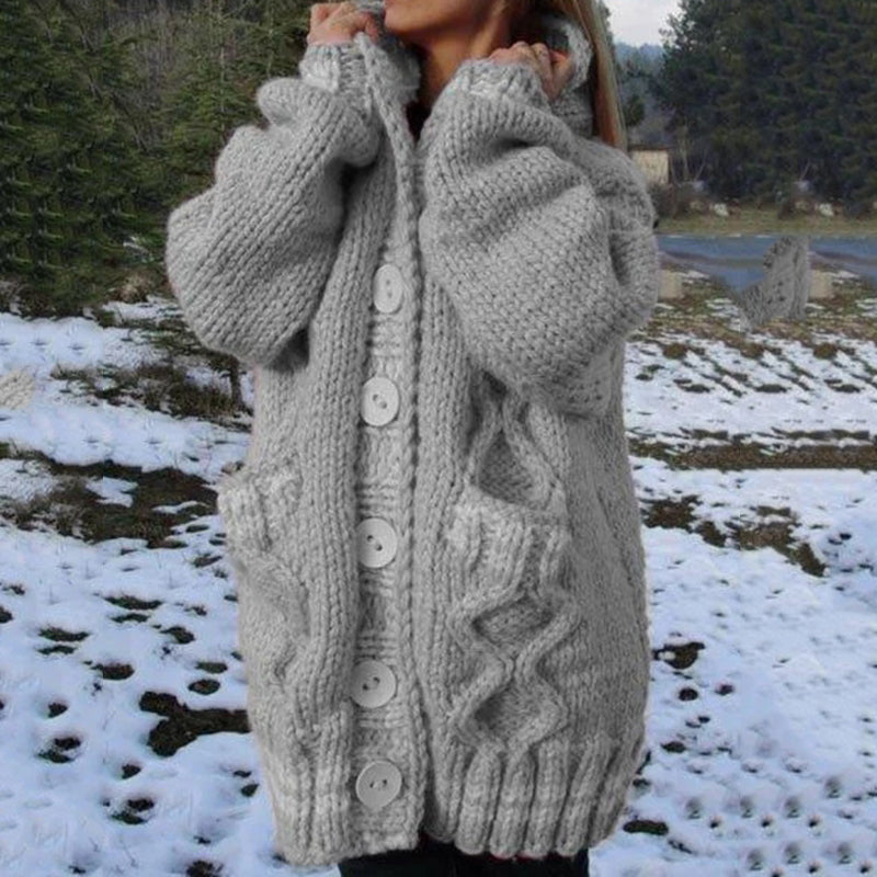 Zeitloser Vintage-Stil Strickjacke