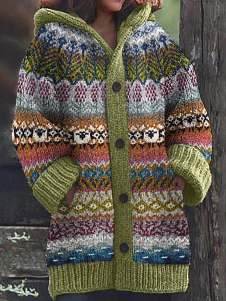 Durchdacht gestaltete Strickjacke
