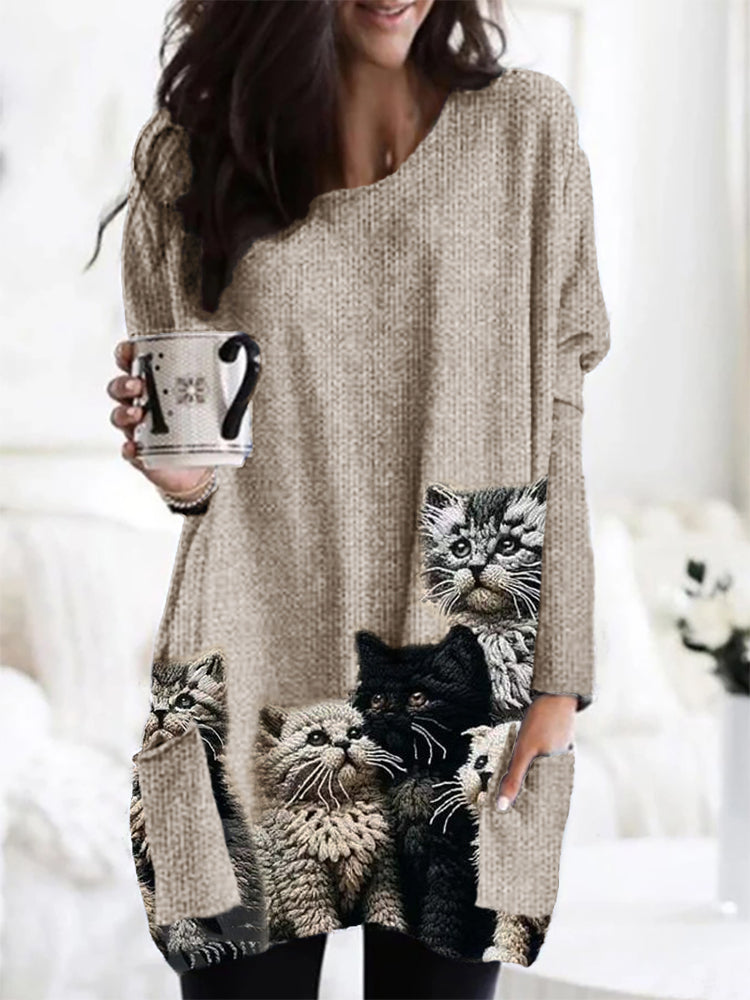 Klassische Vintage Strickjacke