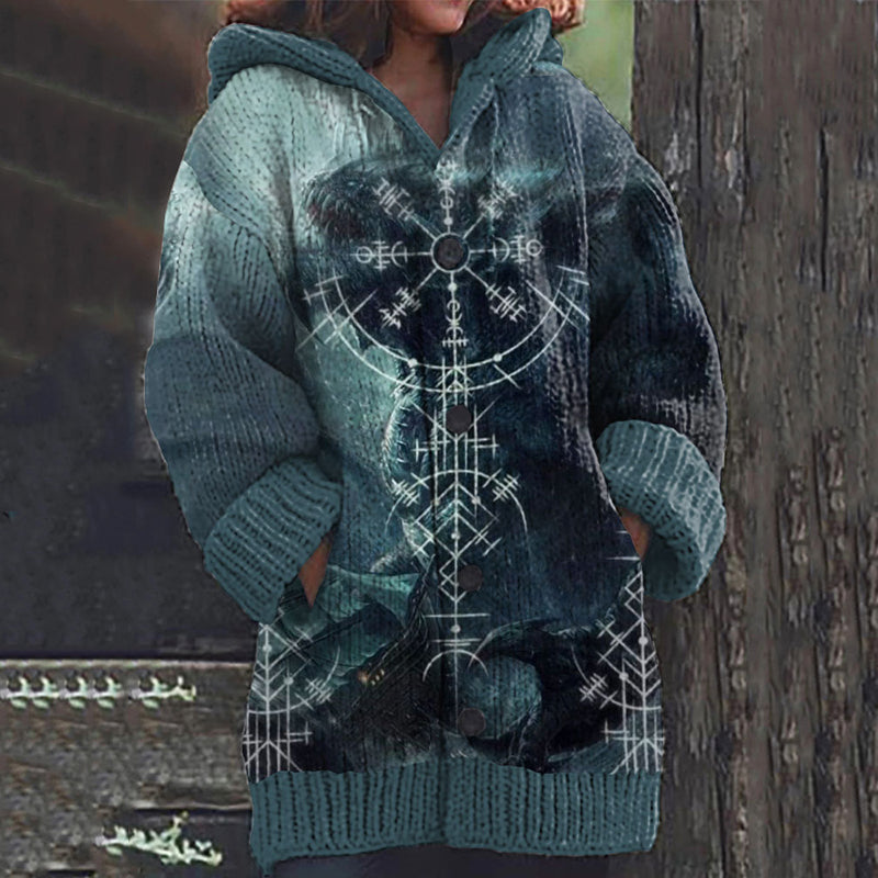 Zeitloser Vintage-Stil Strickjacke