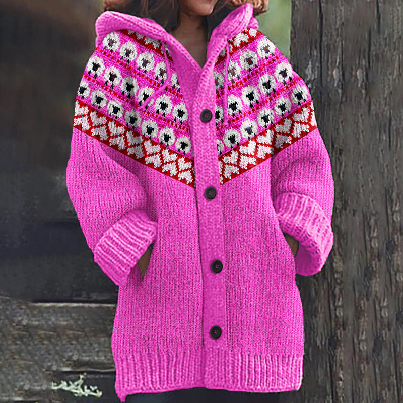 Zeitloser Vintage-Stil Strickjacke