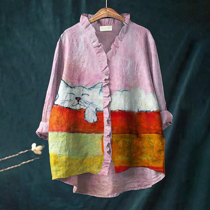 Klassische Vintage Bluse