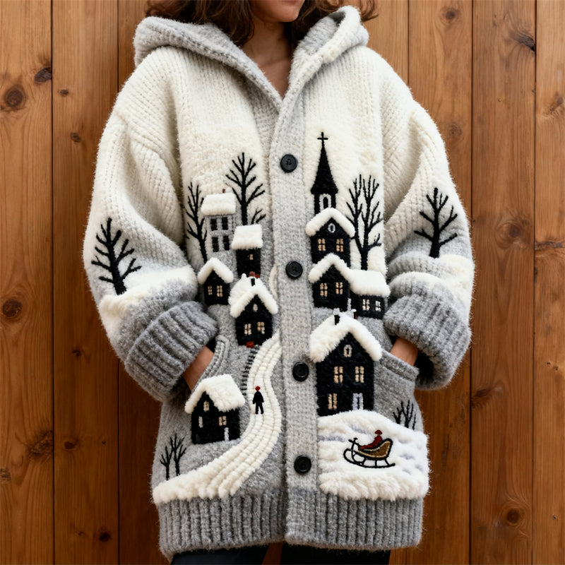 Elegant gestaltete Strickjacke