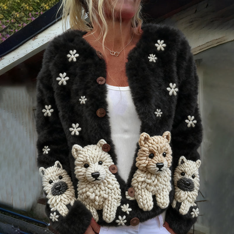 Wunderschön gefertigte Strickjacke
