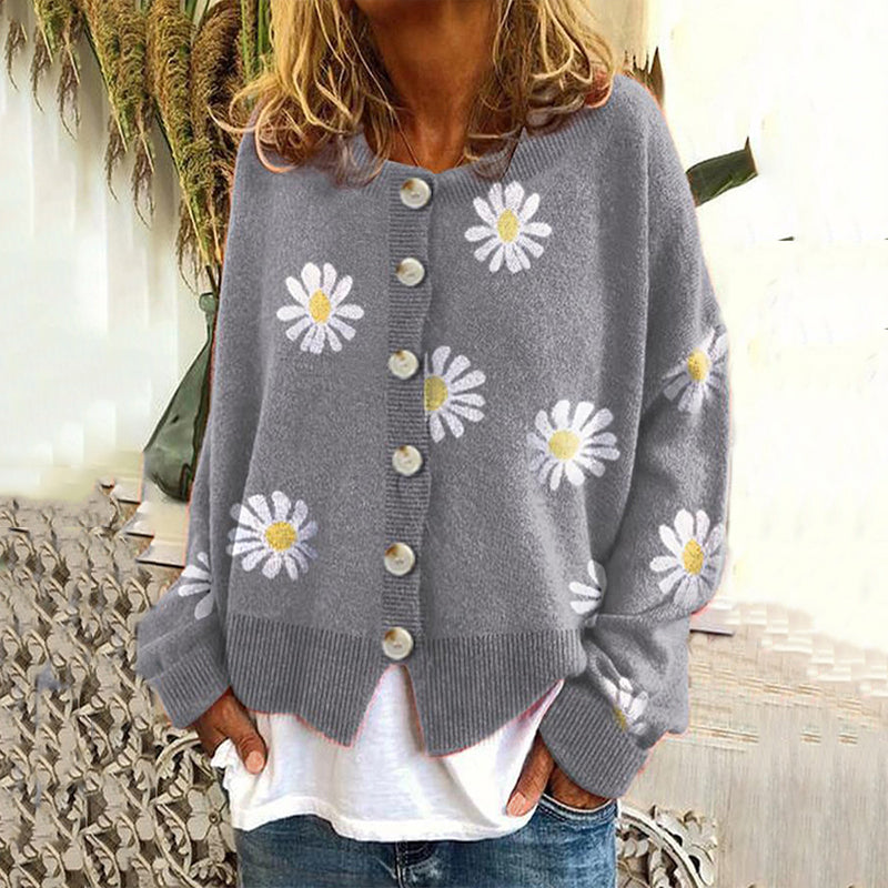 Durchdacht gestaltete Strickjacke
