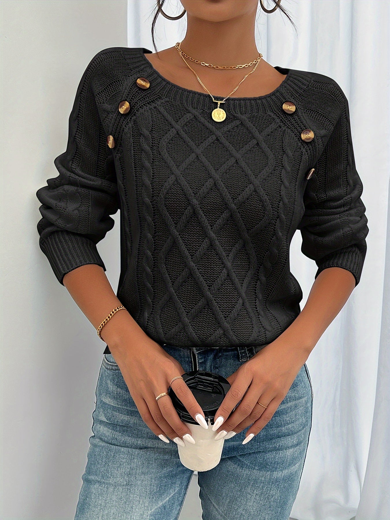 Klassisch designter Pullover