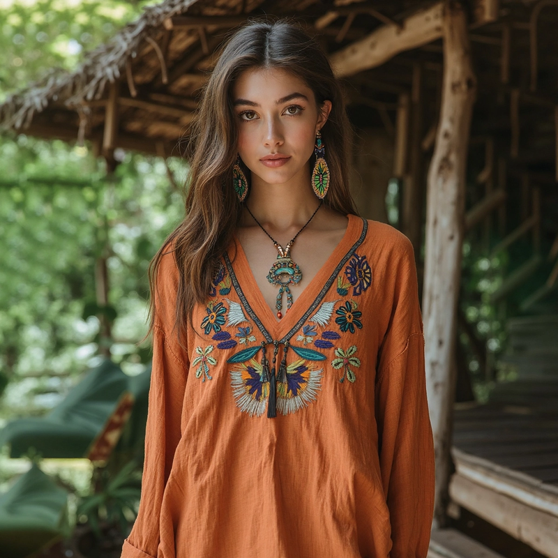 Klassische Vintage Bluse