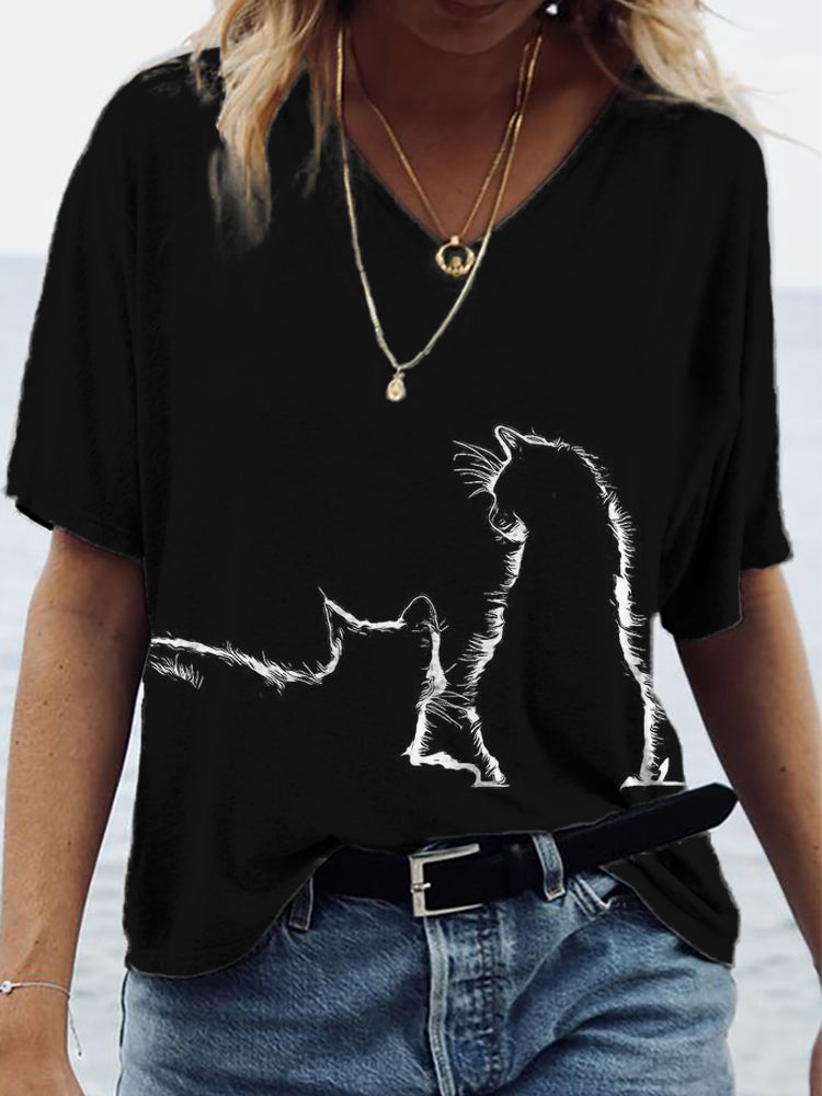 Zeitloser Vintage-Stil T-Shirt