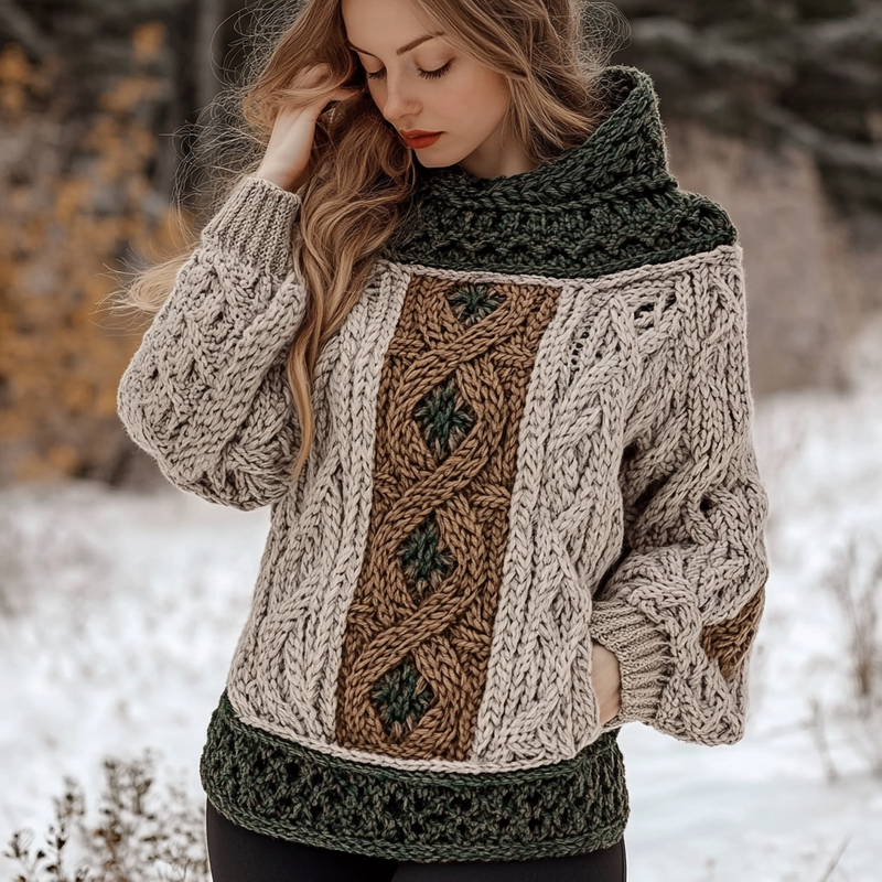 Zeitloser Vintage-Stil Pullover