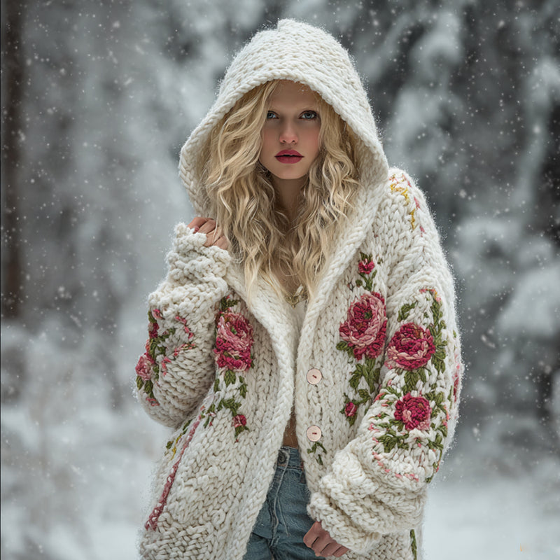 Elegant gestaltete Strickjacke
