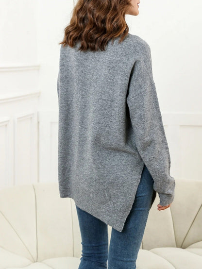 MW | Eleganter Pullover mit Seitenschlitzen