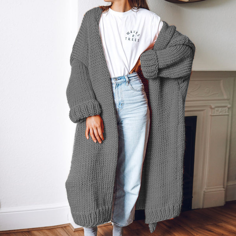 Durchdacht gestaltete Strickjacke