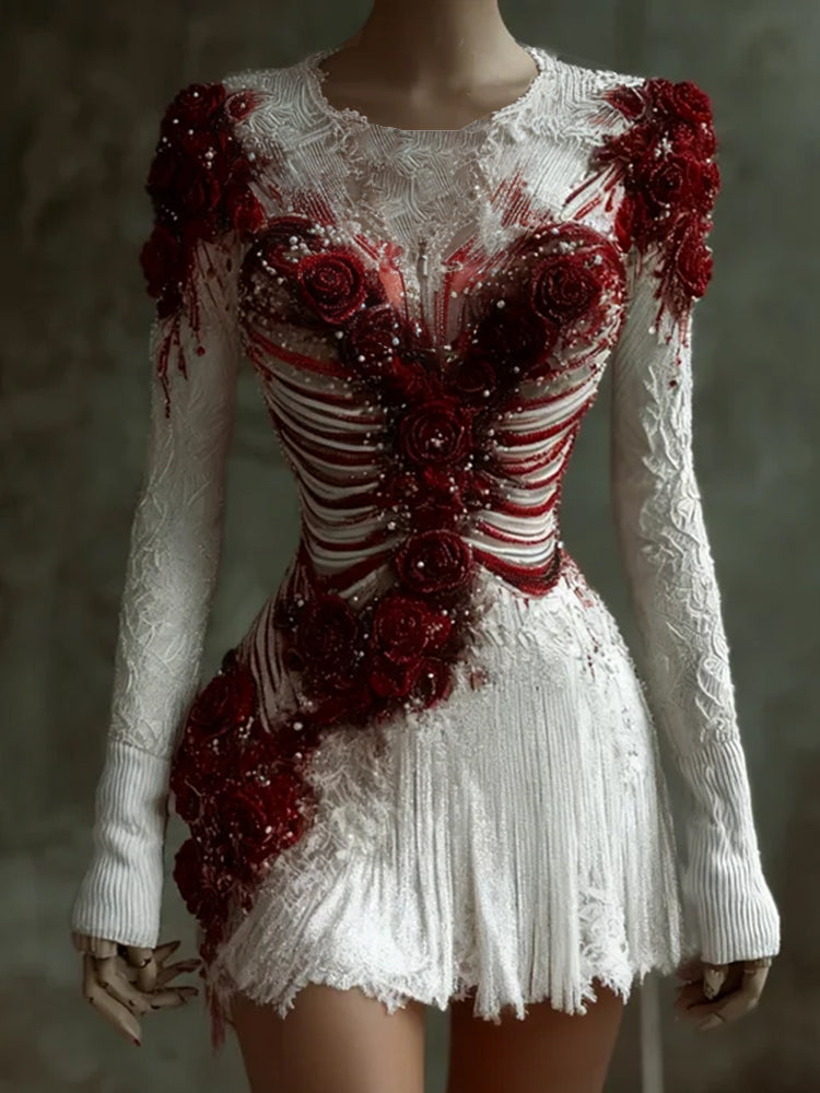 Klassisch gestaltete Kleid