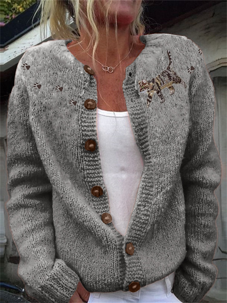 Vintage inspirierte Strickjacke