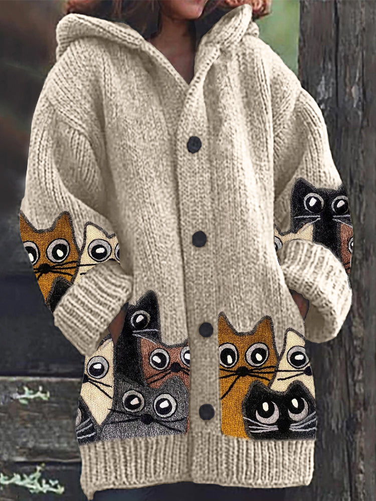 Anmutig gestaltete Strickjacke