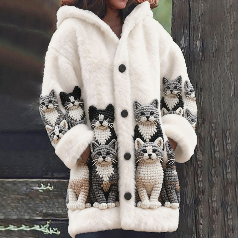 Durchdacht gestaltete Strickjacke