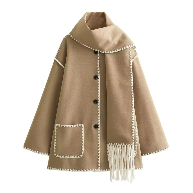 MW | lose Jacke mit Schalquasten