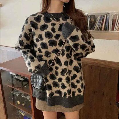 MW | Gemütlicher Pullover mit Leopardenmuster