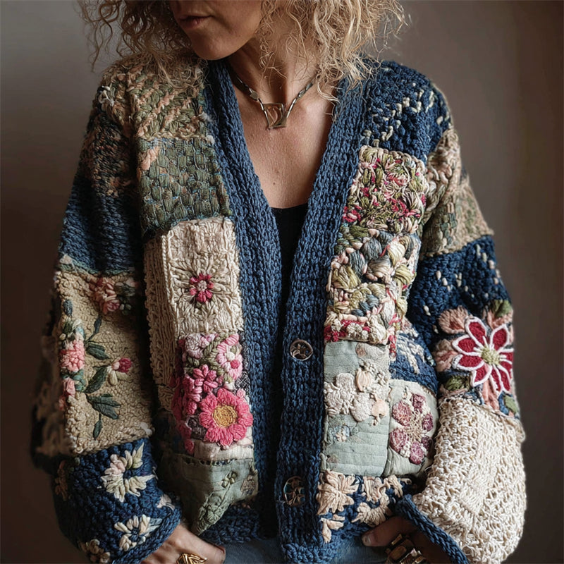 Klassische Vintage Strickjacke