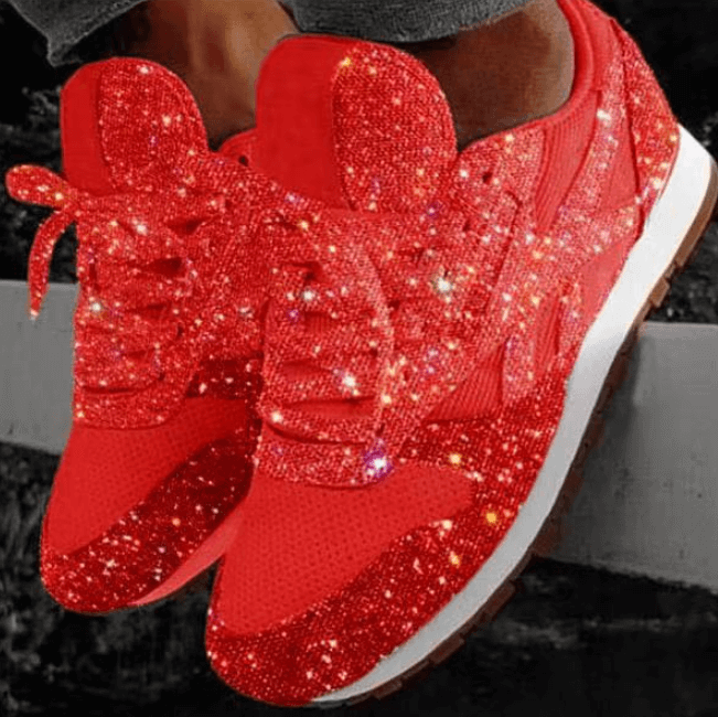 MW | Mode Pailletten Damen Schuhe