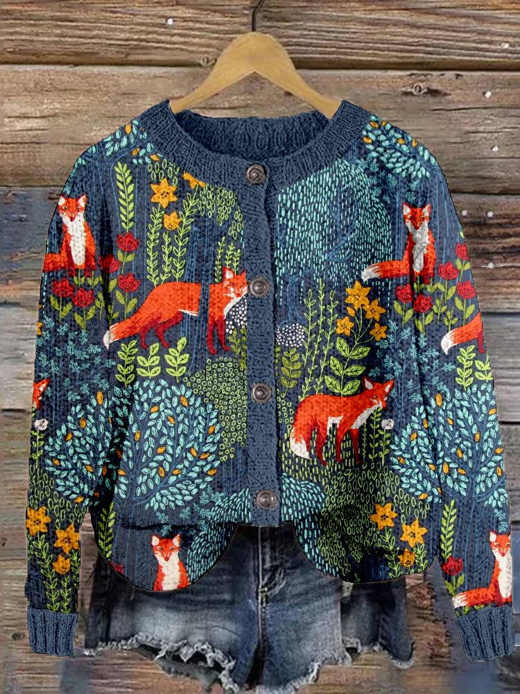 Durchdacht gestaltete Strickjacke
