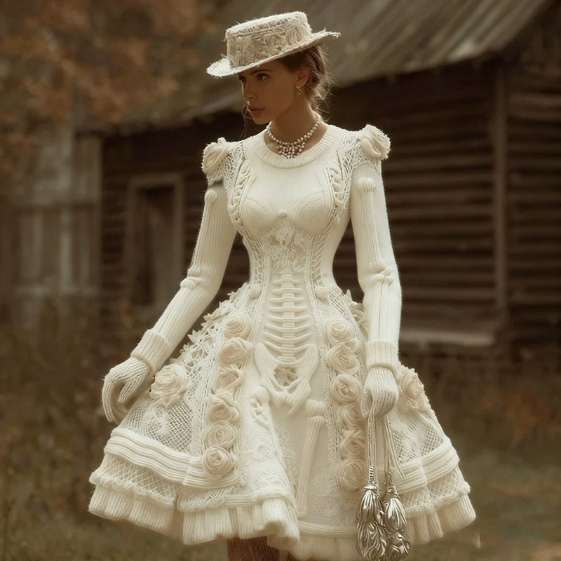 Klassisch gestaltete Kleid