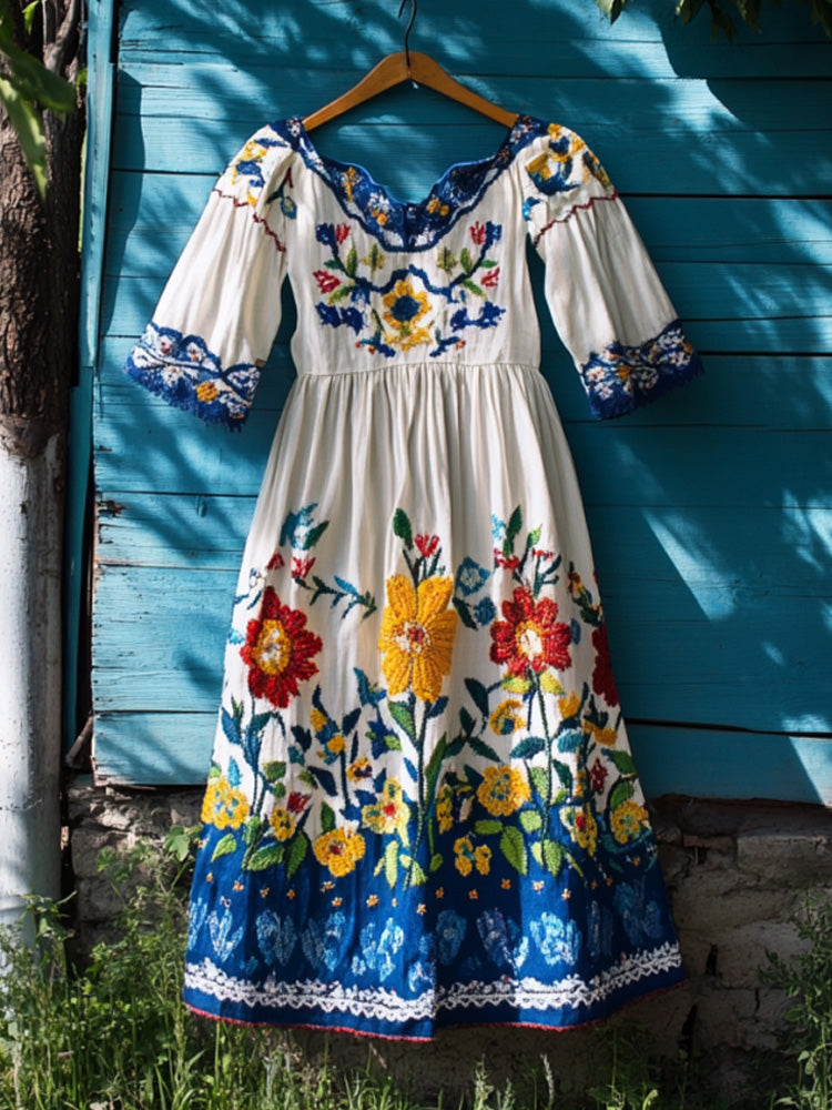 Klassisch gestaltete Kleid