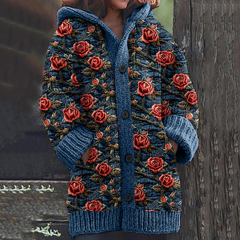 Anmutig gestaltete Strickjacke