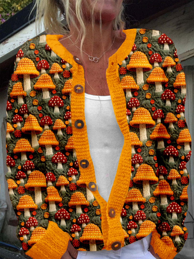 Klassisch gestaltete Strickjacke