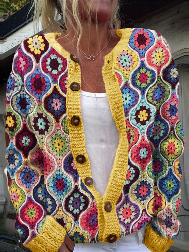 Anmutig gestaltete Strickjacke