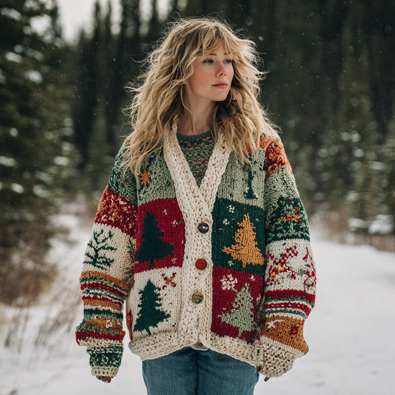 Anmutig gestaltete Strickjacke