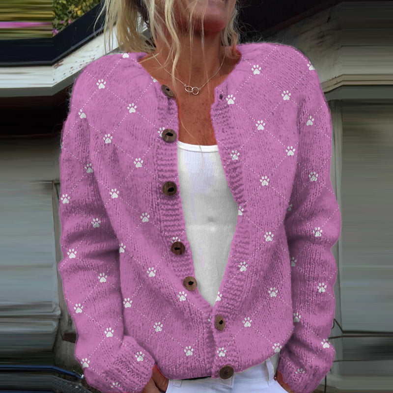 Durchdacht gestaltete Strickjacke