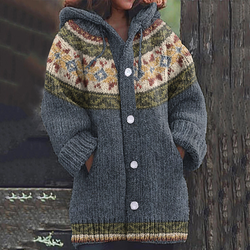 Durchdacht gestaltete Strickjacke
