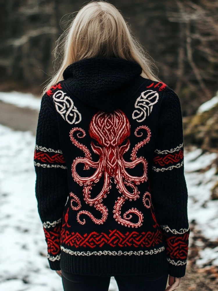 Anmutig gestaltete Strickjacke