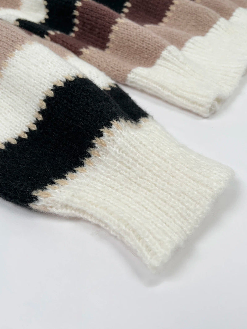 MW | Gestreifter Strickpullover