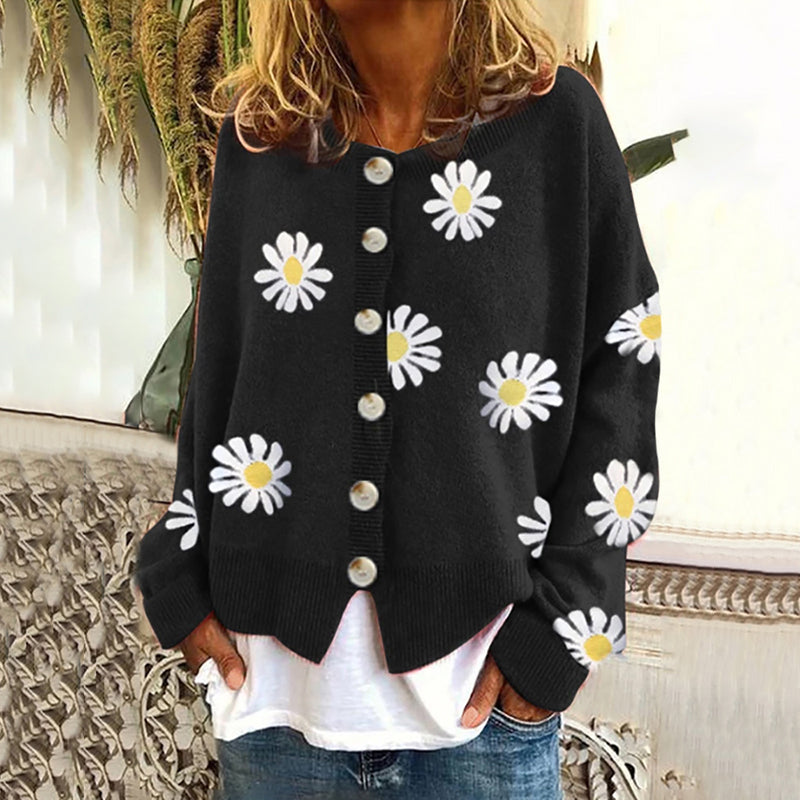 Durchdacht gestaltete Strickjacke