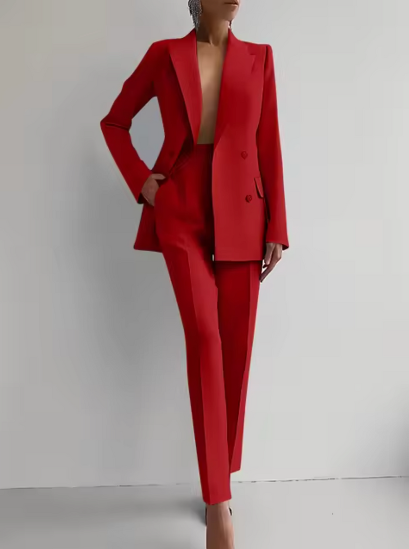 MW | Set aus Blazer und Bundfaltenhose