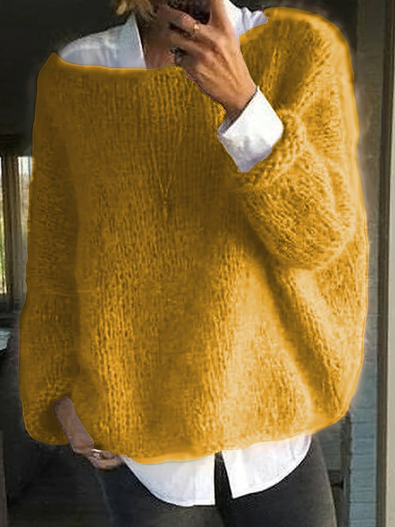 JO | Gemütlicher übergroßer Strickpullover