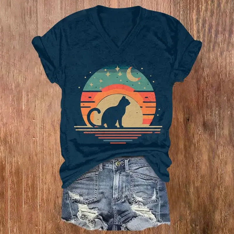 Zeitloser Vintage-Stil T-Shirt