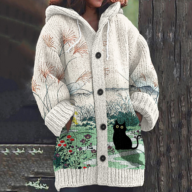 Zeitloser Vintage-Stil Strickjacke