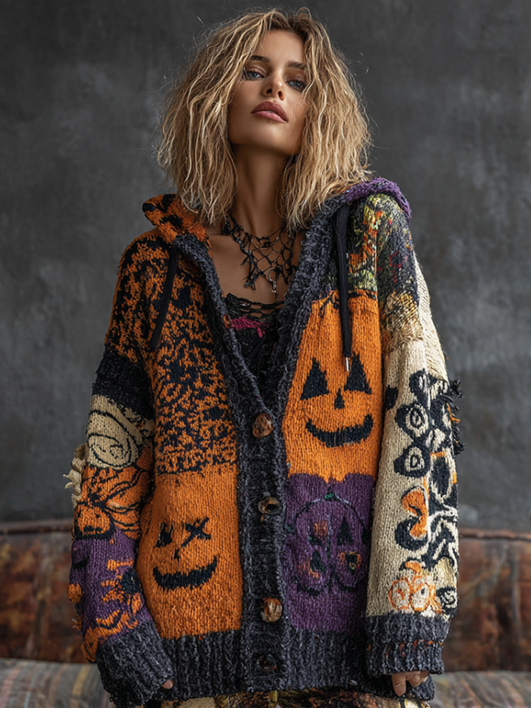 Zeitloser Vintage-Stil Strickjacke