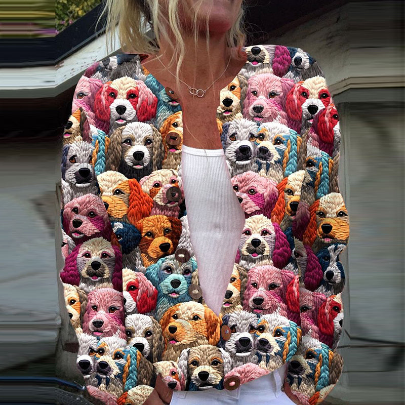 Wunderschön gefertigte Strickjacke
