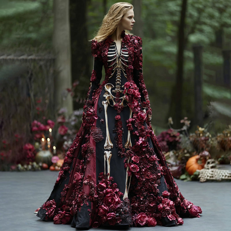 Klassisch gestaltete Kleid