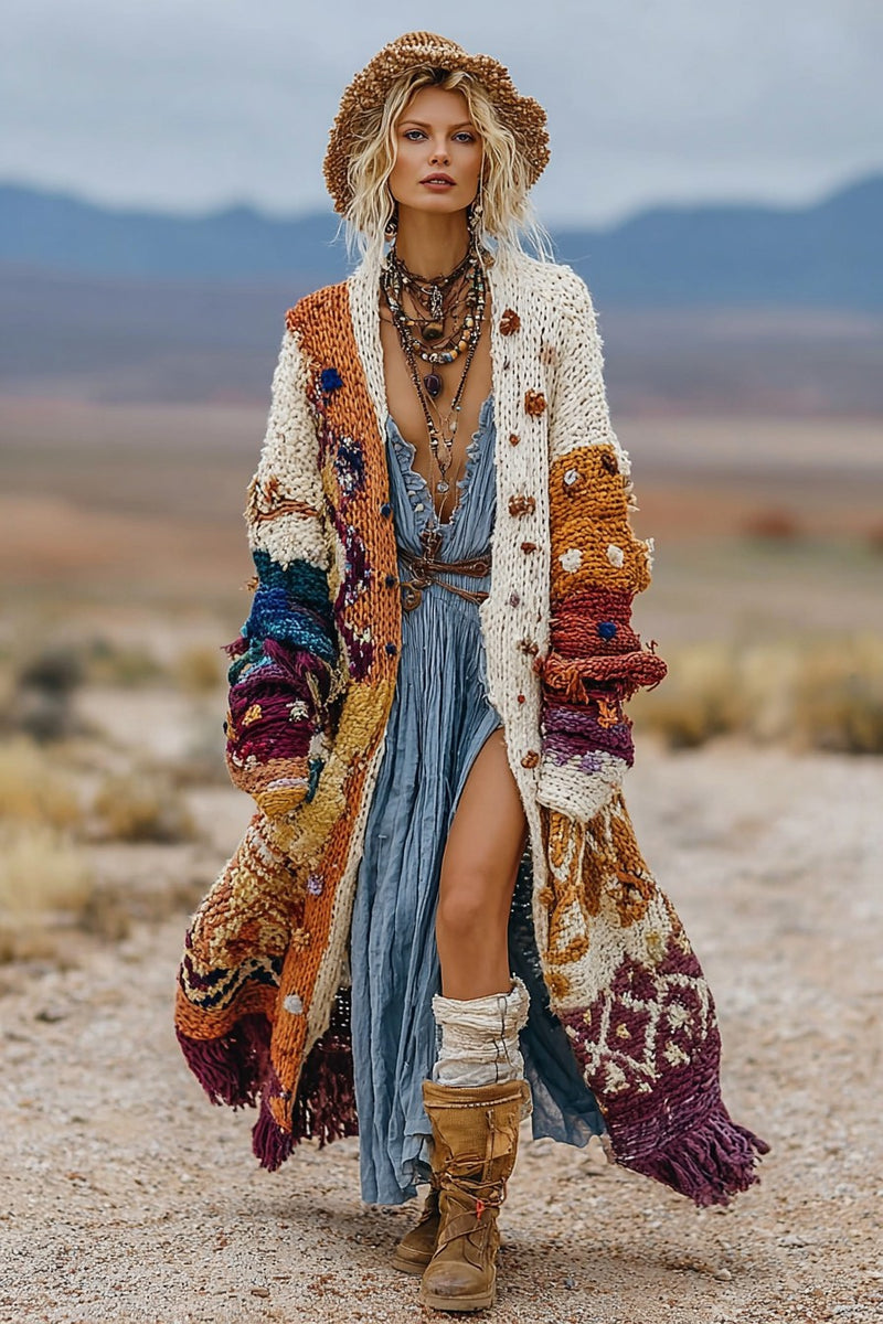 Zeitloser Vintage-Stil Strickjacke