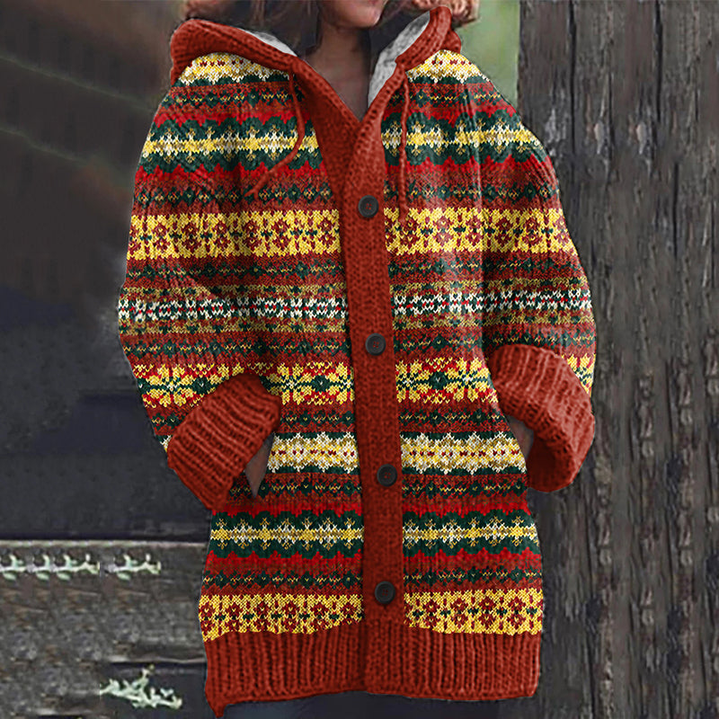 Durchdacht gestaltete Strickjacke