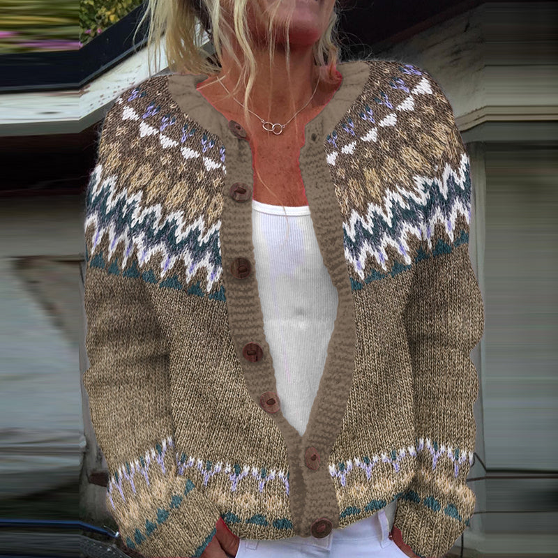 Elegant gestaltete Strickjacke
